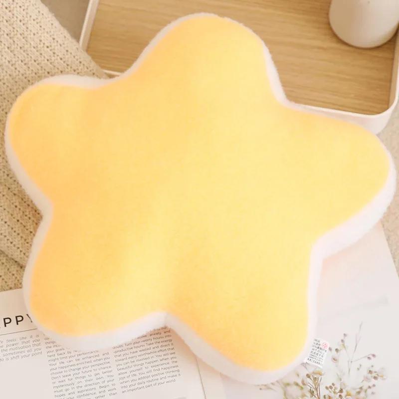 Natural Plush Pillow Stuffed Soft Shooting Star Heart Flower Rainbow Cloud Moon Crown Decor Sofa Chair Cushion Kids Gift