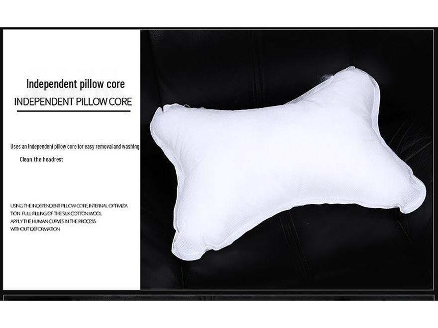 Poduszka podpierająca kark na zagłówek samochodowy, 3D Skóra na wszystkie pory roku