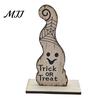 Sturdy Decorative Accents Cute Halloween Black Cat Pumpkin Skull Decor, Vintage Boo Wooden Stylish Courtyard Ornaments Signs, Tabletop Decoration for