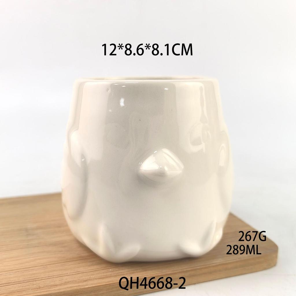 Creative Gourd Mug Ceramic Cup Nordic Color Matching Couple Coffee Cup Milk Cup Small and Cute