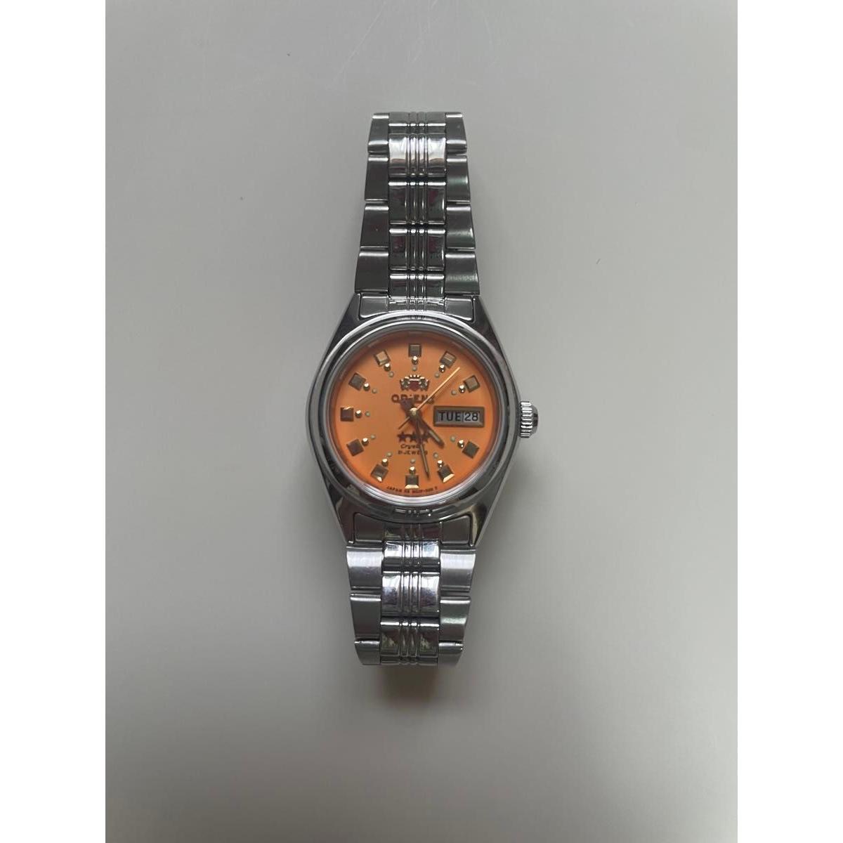 Orient automatic watch orange