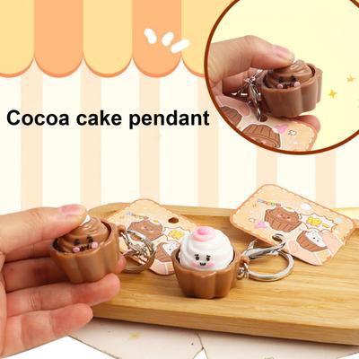 Llavero Juguete de Dibujos Animados Clicker para Pastel Alivio del Estrés Botón de Descompresión Llavero Fidget Colgante para Mochila Colgante para Bolso Colgante para Billetera