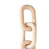 Wood Wood Chain Ornament White, Brown Tabletop Art Decoration  Indoor Ornament Placement