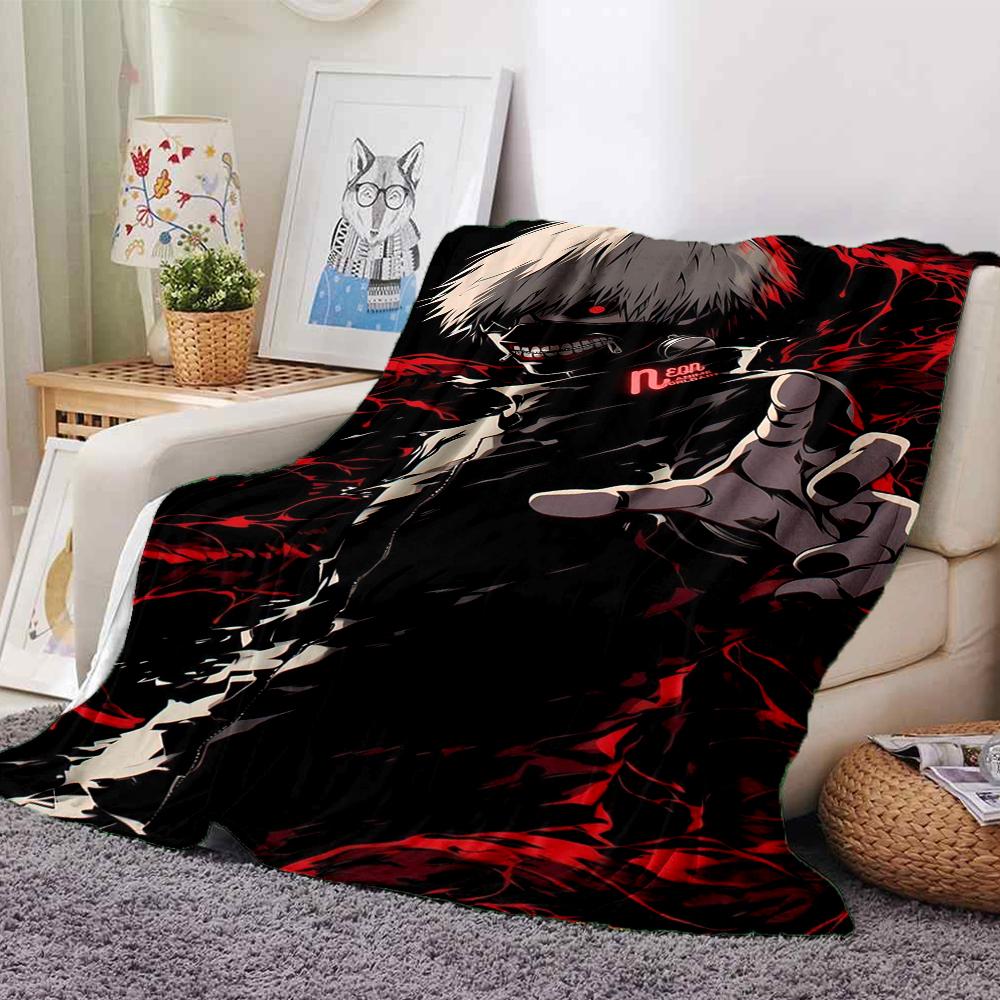 1Pc Tokyo Ghoul Artwork Blanket For Couch Bed Plush Cozy Fuzzy Blanket Super Soft Warm Blankets For Fall And Winter 091857