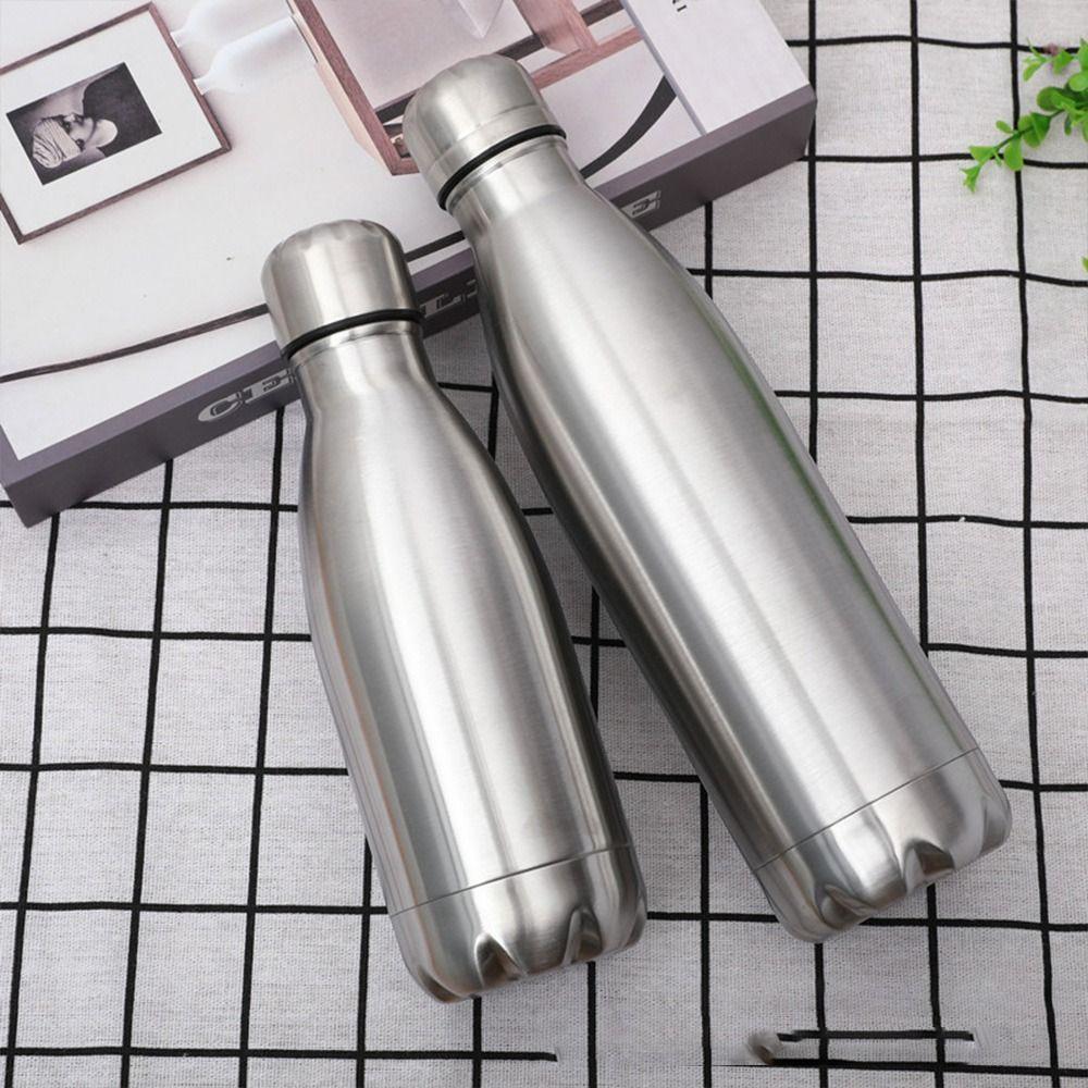 Kids Large Capacity Stainless Steel Cola Drink Cup Leak-proof Kettle Drinking Sports Water Bottle