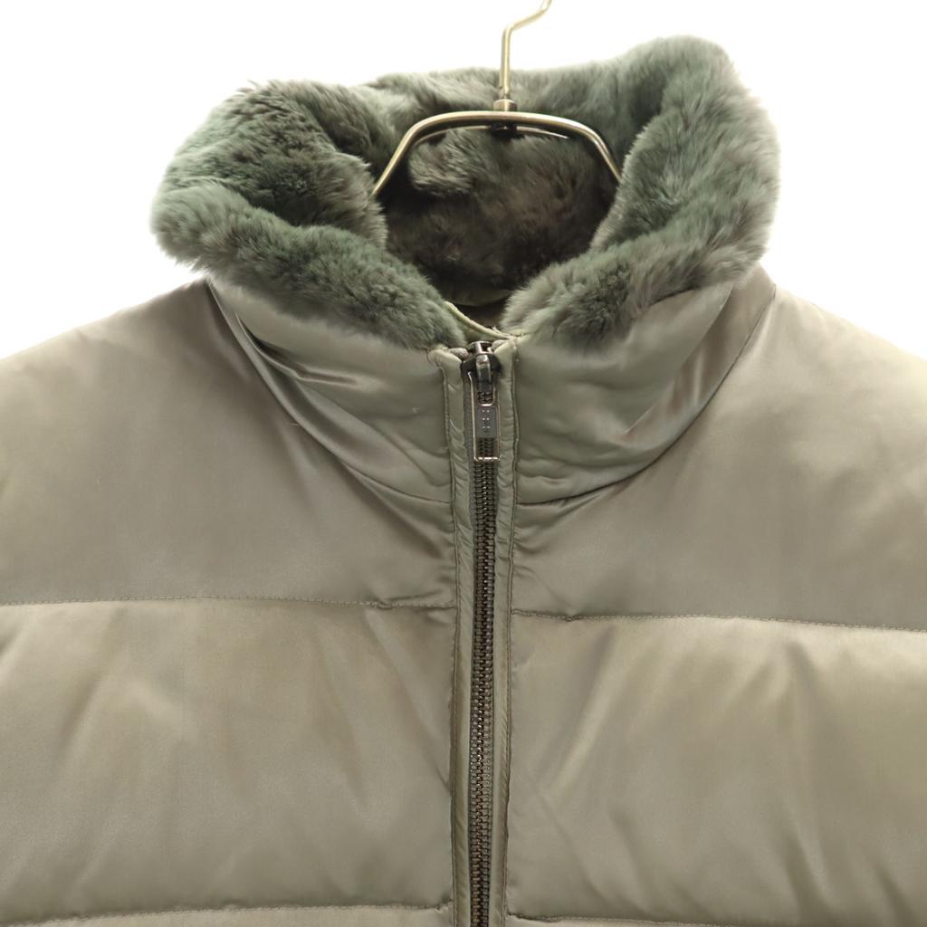 Theory Down Jacket P Green System Women Used