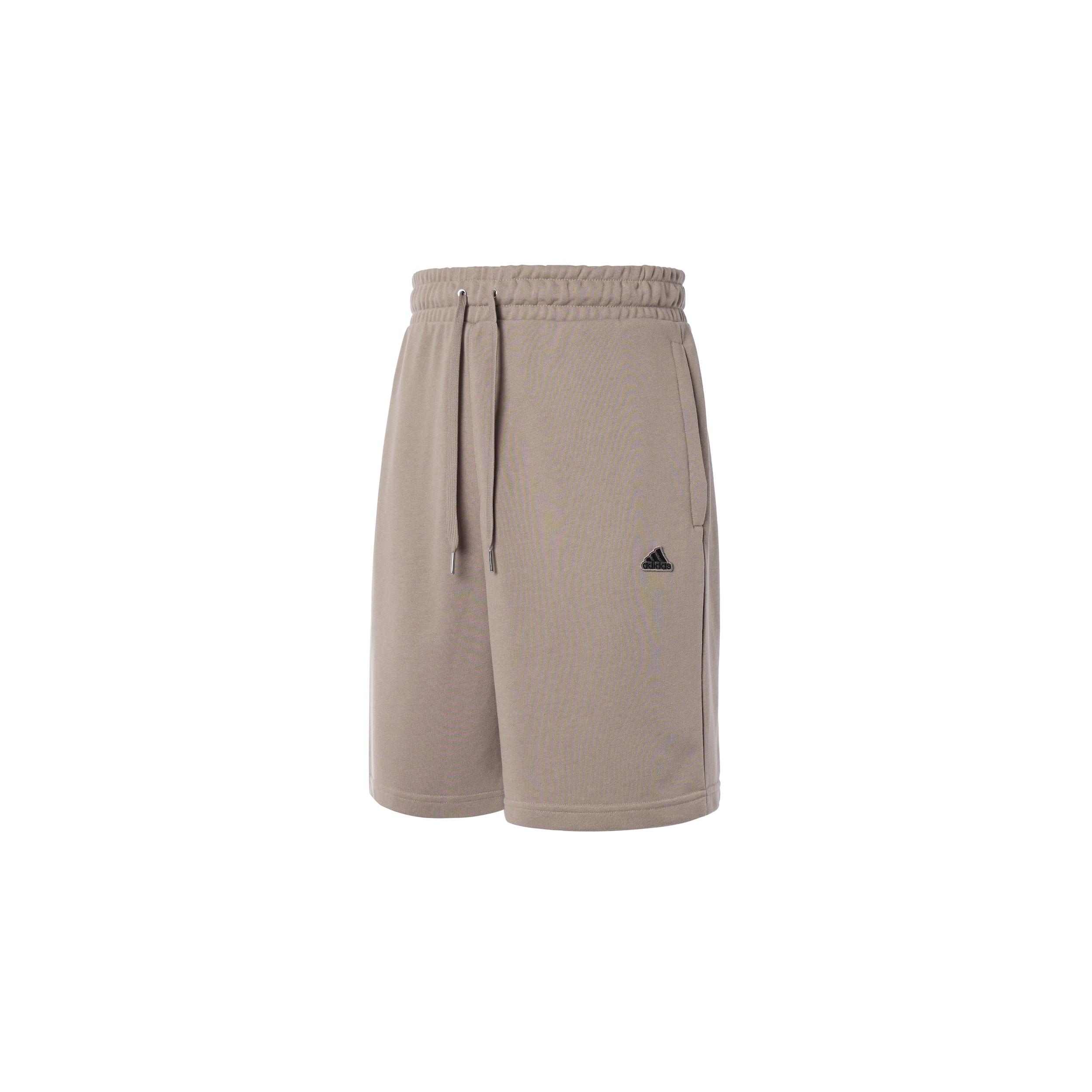 adidas Solid Color Logo Printing Lacing Straight Shorts  Brown  Men s HS4389 M