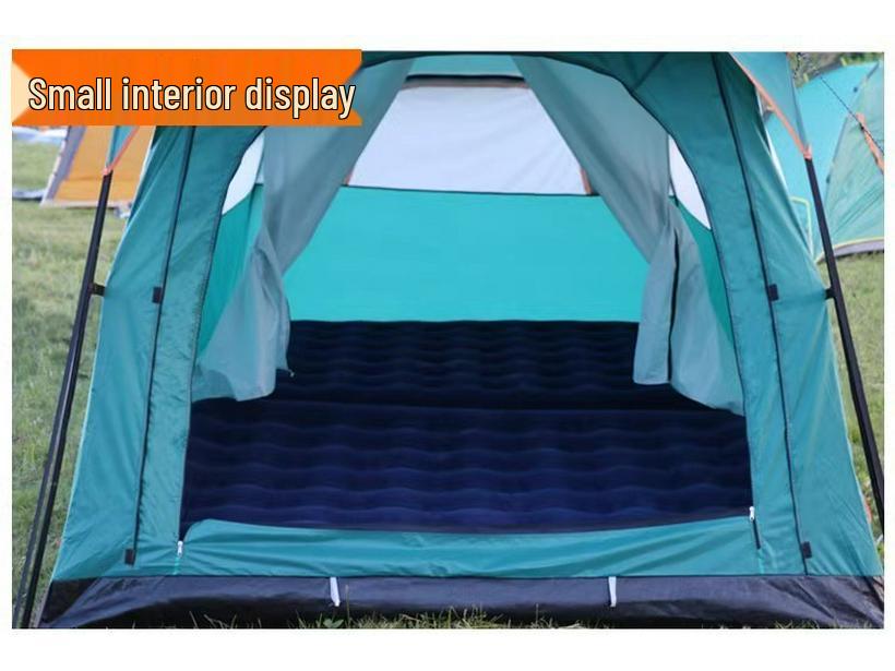 Double-Layer Outdoor Tent: Two Rooms & Living Area - Spacious, Portable, and Durable for Camping & Picnics