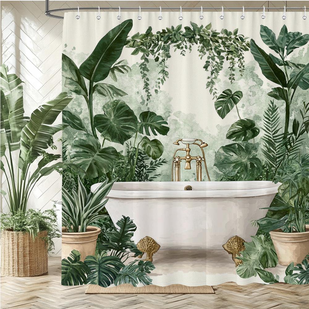 

Watercolor red roses flowers and butterflies Shower Curtain Bath Curtain Printing Bathroom Curtains for Home decoration curtain W90xH180cm