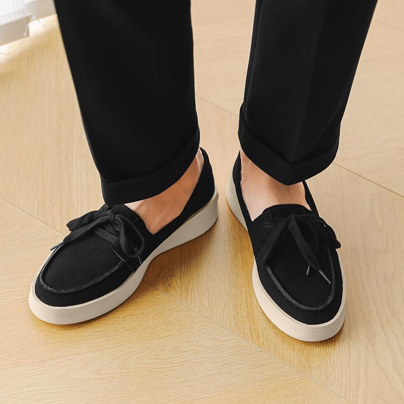 Fashion New Men Casual Shoes Luxury Mens Loafers Handmade All-match Leather Men's Flats Moccasins Slip on Flats Male Luxe Walking Shoes