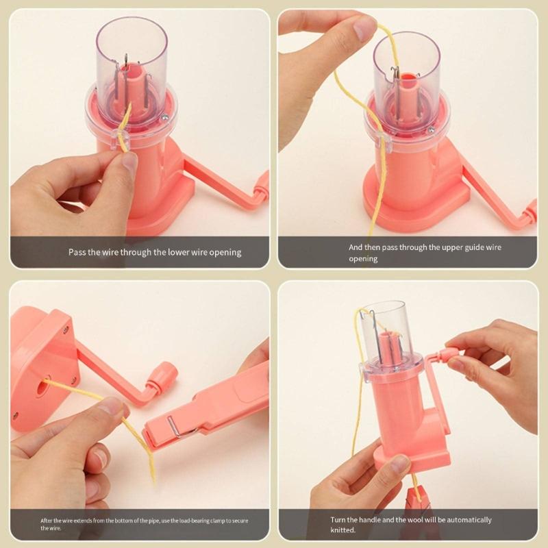 Hand Knitting Machine Tool Set Weave Knitting Tool Household Weavers Easy Weave Knitter for DIY Craft Project