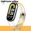 TPE+TPU Strap For Xiaomi Mi Band 8 Transparent Color Change Exposed To Sunlight for Xiaomi Miband 8 Replacement Bracelet
