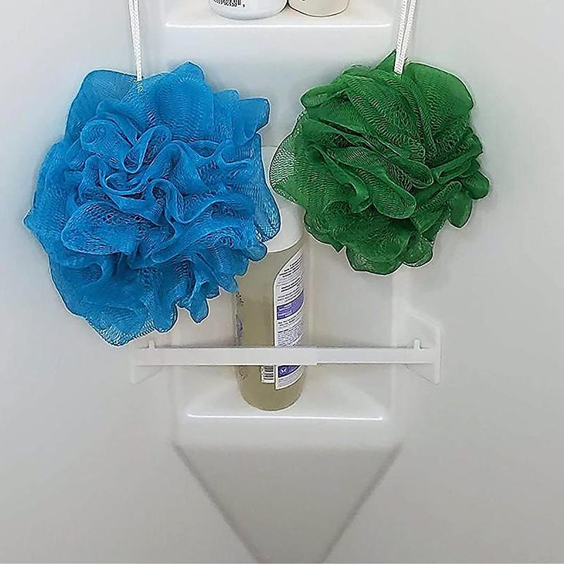 Camper Rv Travel Trailer Bathroom Shower Corner Shelf Storage Bar Protect Shower Supplies Camping Car Accessory White Sturdy