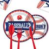 Baseball Themed Holiday Party Supplies Paper Plates Paper Cups Tissue Tablecloths Disposable Cutlery Sets