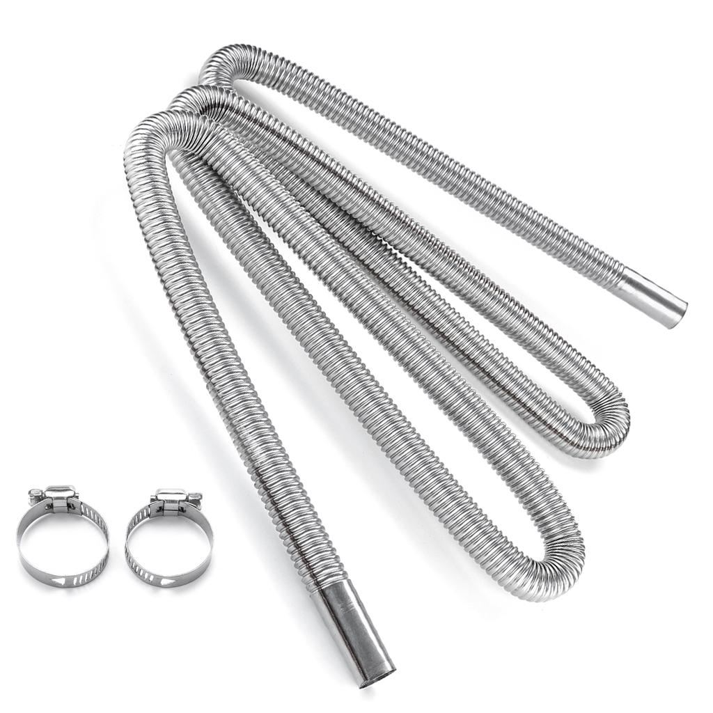 79/" Air Heater Pipe Stainless Steel Exhaust Diesel Gas Vent For Car Parking Tank