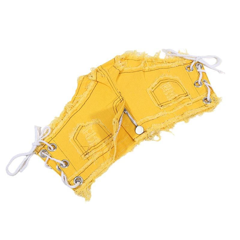 Damen Sexy Cut Off Low Waist Ripped Denim Jeans Shorts Bequeme Minihosen Strandparty Clubwear