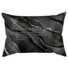 Black and white simple marble pattern printed waist pillowcase sofa living room rectangular cushion cover