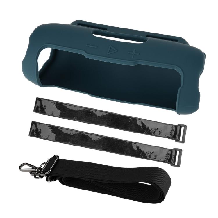 Speakers Carrying Storage Bag Antidrop Silicone Protective Sleeve with Shoulder Straps for Flip 7 Speakers