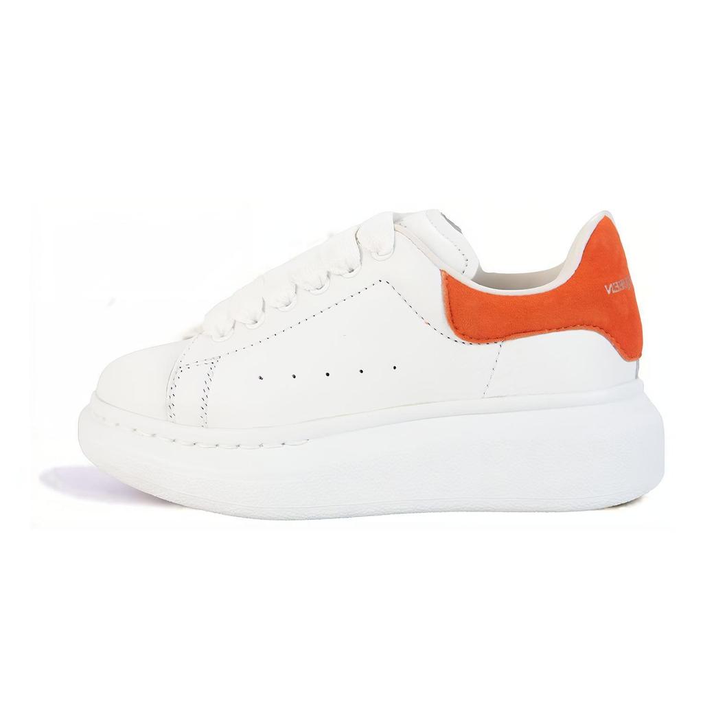 Alexander Mcqueen Oversized Sneaker Low Top Kids' Skateboarding Shoes White Orange Tail Kids' 587691WHX129411