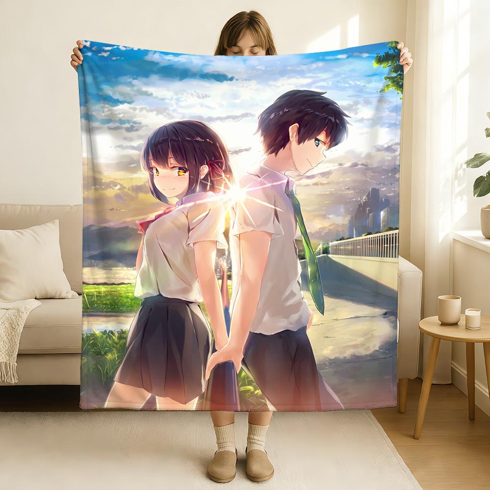 Movie Your Name Blanket Soft and Skin Friendly For Couch Bed Napping Bedspread All Seasons Comforter