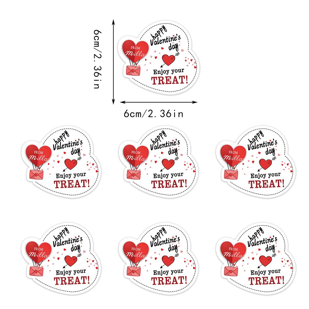 Customized Name Love Stickers, Happy Valentine s Day Decorative Stickers, Gift Packaging Decorations, Love themed Supplies 20pcs