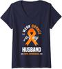 I Wear Orange For My Husband COPD Warrior COPD Awaren Ladies' V-Neck Tshirt Unisex T-Shirt