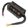 Fuse Relay Box 12V 6 Relay 11 ATC ATO Fuse Waterproof Relay Block Box for Car Yacht Boat