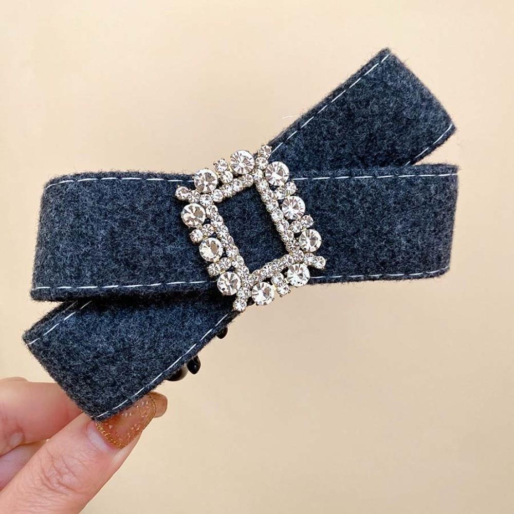 Korean Style Women Vertical Clip Plastic Ponytail Holder Shark Clip Bow Banana Clip  Party