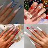 24 Pieces Of Manicure, Nail Piece European And American Style Christmas Day Collection Rectangular Wearing Armor
