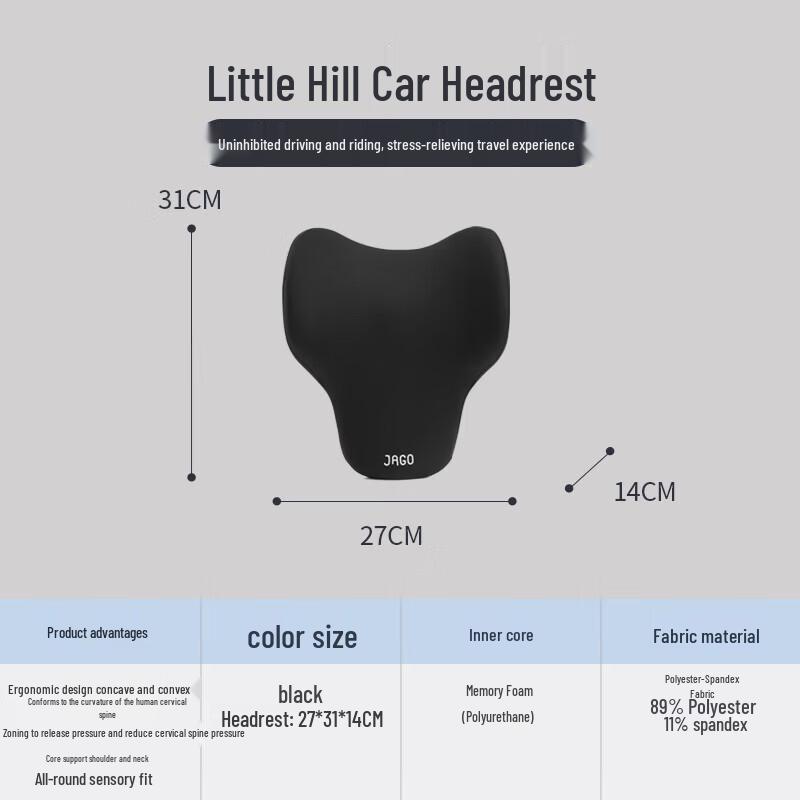 JAGO Car Memory Foam Neck Pillow