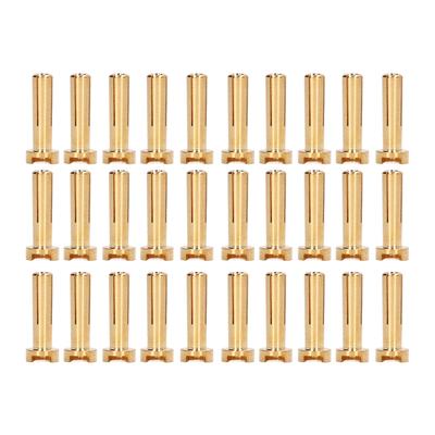 30Pcs Banana Plug Connectors Brass High Accuracy Standard RC Battery Wire Plug 4mm