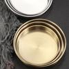 Piatto in Acciaio Inossidabile 304 Stile Coreano, Fondo Piatto, Vassoio Ispessito, Piatto per Cuocere al Vapore Polvere di Salsiccia, 1 Pz
