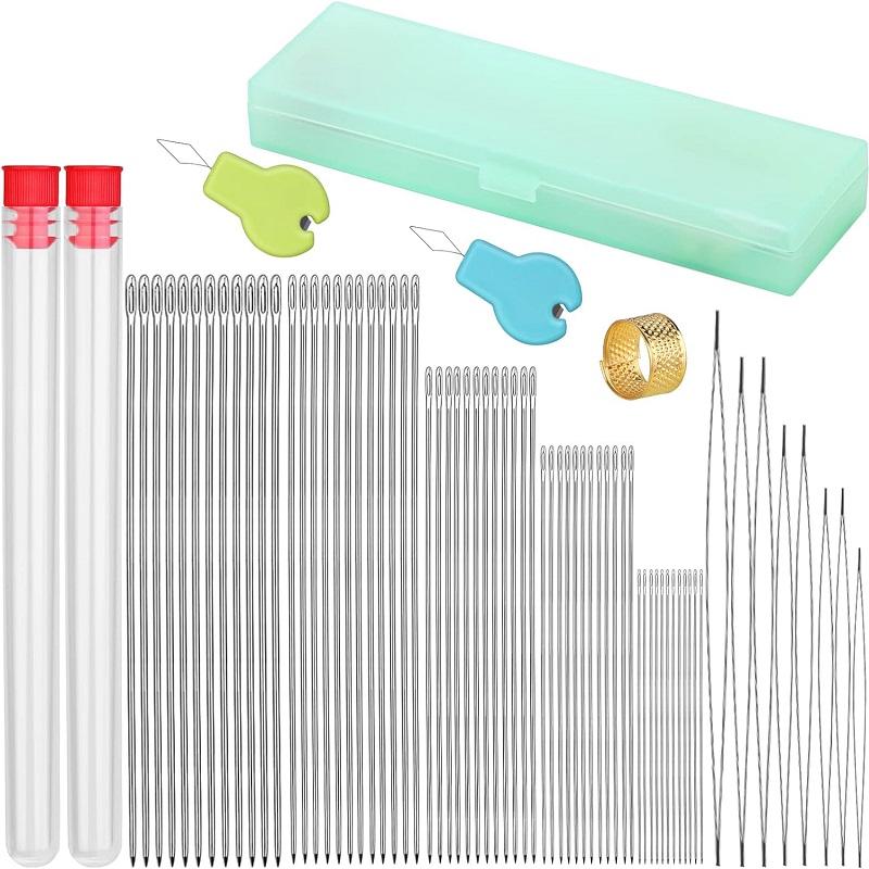 BUDDUR Beading Needles Kit With Needle Threader And Storage Box For Bracelet Necklace Jewelry Making DIY Handmade Craft Tools