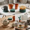 6Pcs Lightweight Heat Insulation Coaster Vivid Plant Shaped Drink Anti-scald Pad  Table Decorative