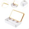 Display Case Jewelry Box Dustproof Bracelets Earrings Storage Organizer Tray for