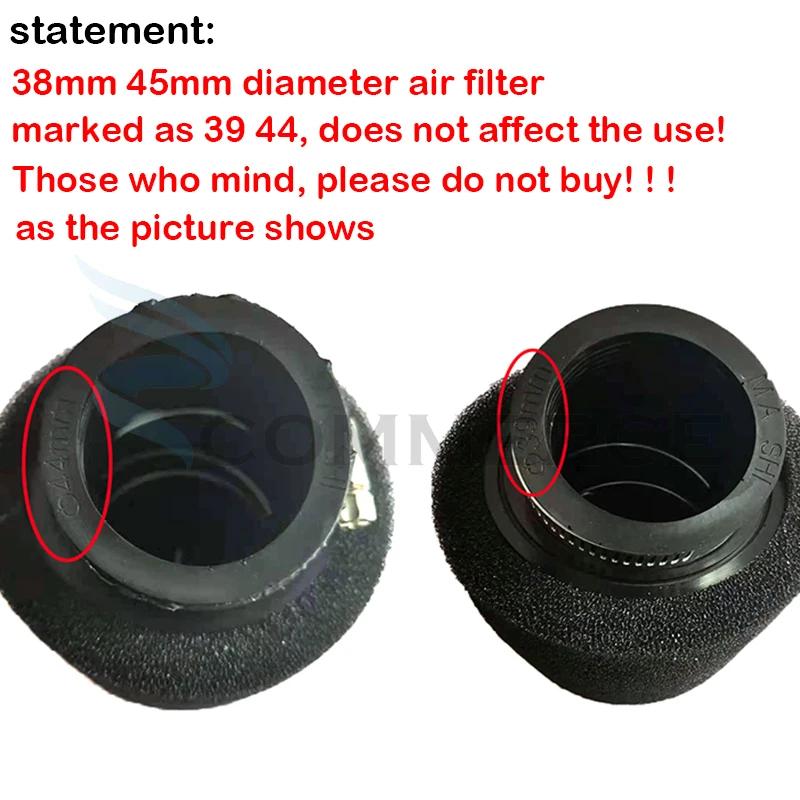 High Flow Air Filter Pod System Sponge Cleaner Clamp-on 110cc 125cc 150cc 250cc Pit Bike Pitbike Moped Dirt Pit Bike Scooter