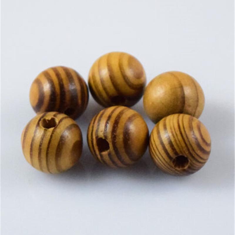 Cuentas redondas de madera para pulsera o collar