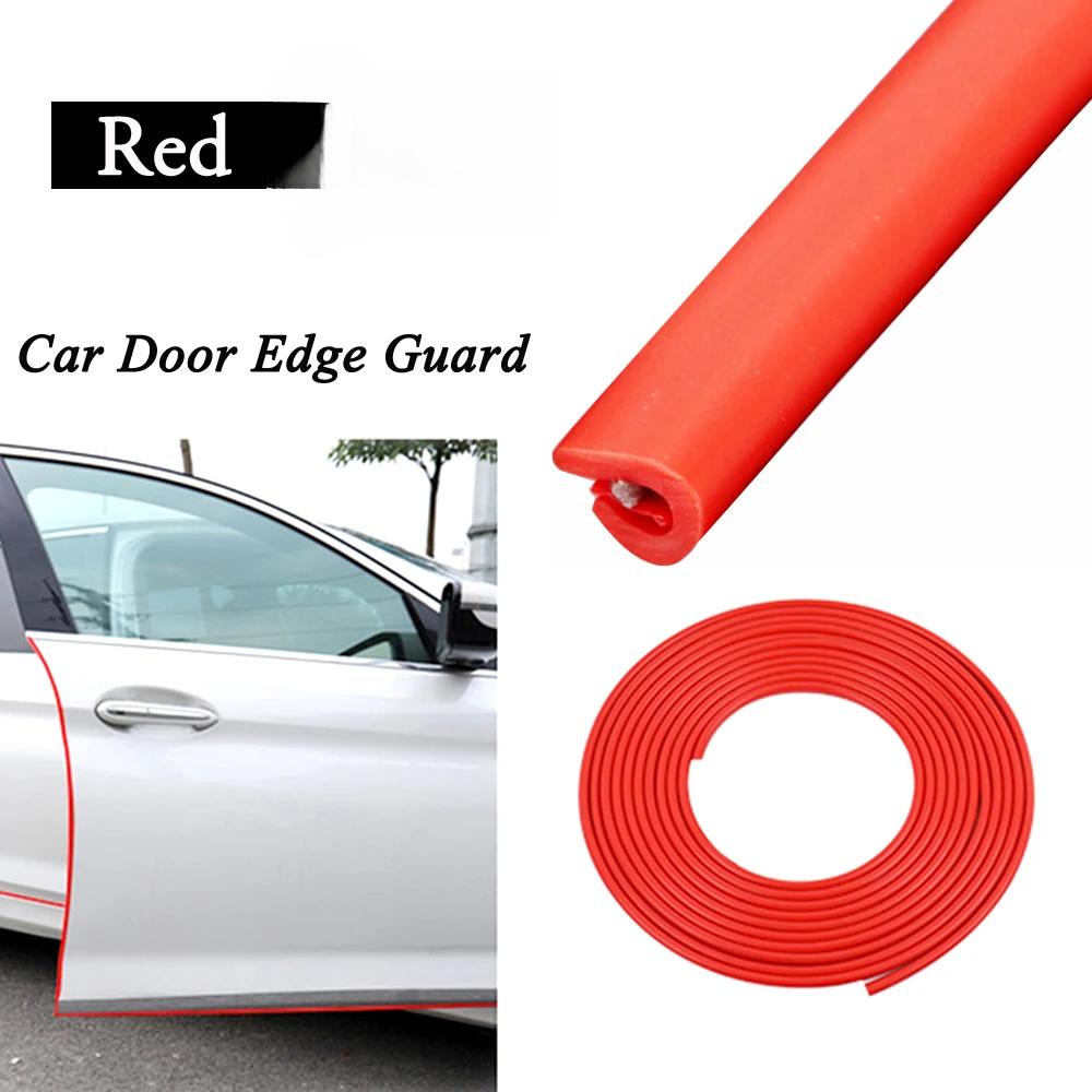 Heavy-Duty Rubber Door Edge Protector - 5M Universal U-Channel Trim with Anti-Collision Design