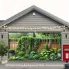 2D Flachdruck Garten Garage Banner, Grüner Efeu Fotografie Hintergrund