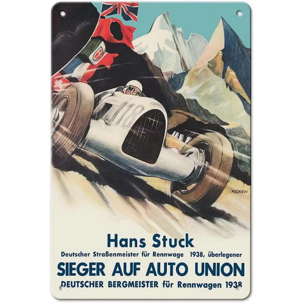 

Гоночный автомобиль Жестяные таблички Грандиозное настенное искусство Постер Табличка Знак Винтажная железная живопись Украшение для дома Кафе Гостиной Клуба Бара 20x30cm чистый