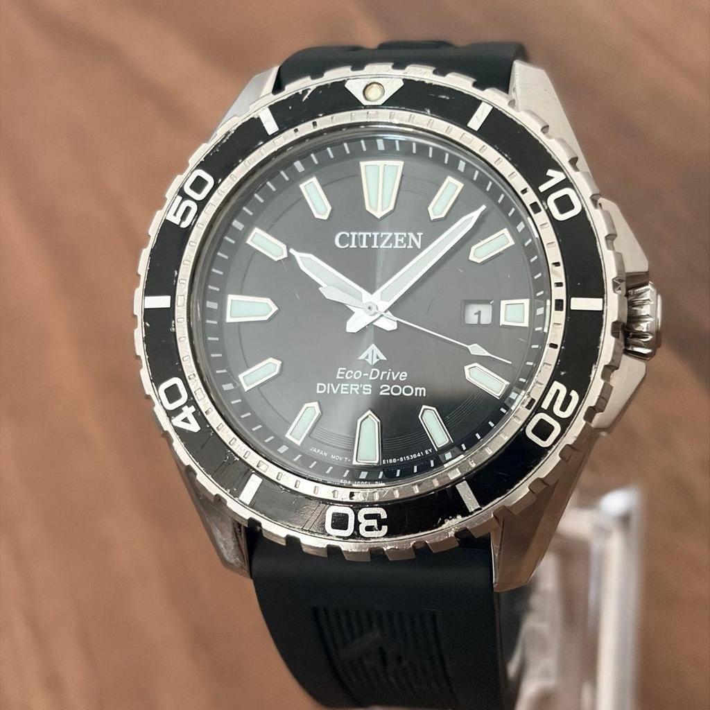 Used CITIZEN PROMASTER BN0190-82E Eco Drive Diver 200m Promaster Citizen Solar Men's