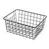 Cesto Portaoggetti in Ferro a Grande Capacità, Cesto Organizer in Filo Stile Nordico, Contenitore Decorativo in Rete Metallica per Piani Cucina Frutta Snack Multi