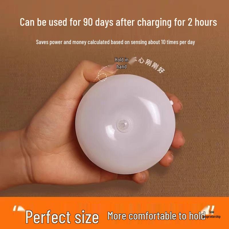 Taoist Smart Induction Night Light 2025: Voice-Controlled, Automatic Brightness Adjustment.