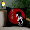 H-Hanma B-Baki Cushion Cover Soft Short Plush Double-Sided Printing Home Decor Machine Washable Pillow Case Gift