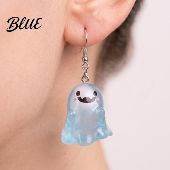 Women Earrings Ghost Glow-in-the-Dark Pendant for Decor Fun Kids Cartoon