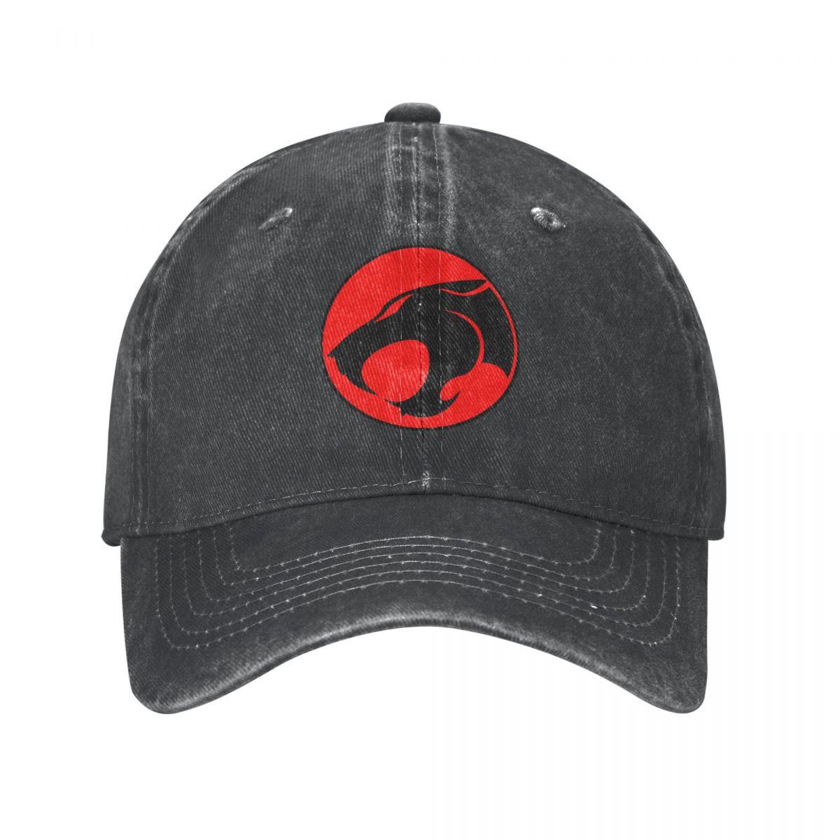 

Хип-хоп мытый деним Harajuku Забавная эмблема Thundercats Хип-хоп Бейсбольная кепка Летние ковбойские шляпы Кость 80-х годов Ретро Мультяшные кепки Шляпы