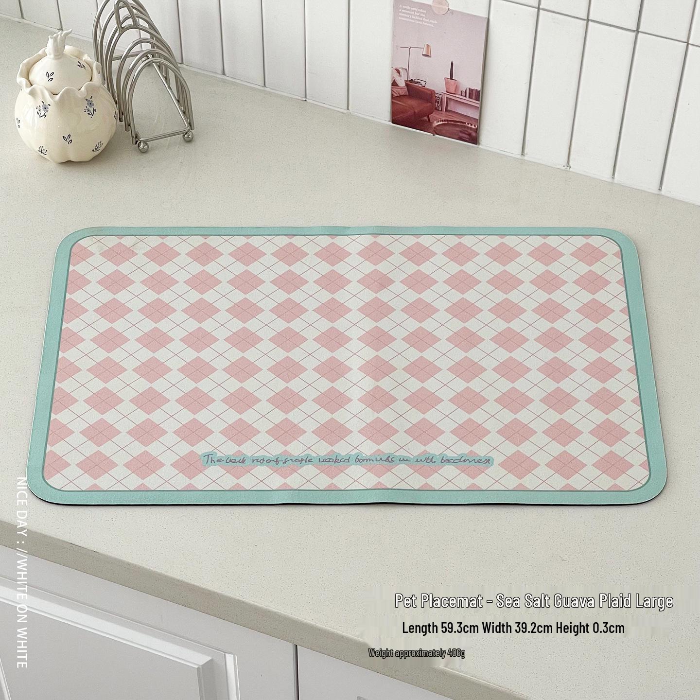 

Коврик для домашних животных из диатомовой земли: Впитывающий, Нескользящий, Устойчивый к грязи, Легко моется и Защищенный от брызг для Собак и Кошек Small