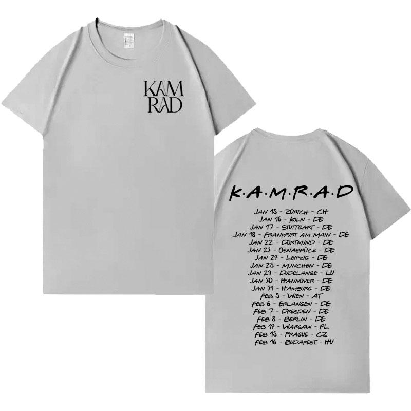 Pánská trička Singer Kamrad 2026 Trendový potisk písmen Krátký rukáv Hip Hop Bavlna Oversized Y2k Oblečení Estetické Volné Tričko