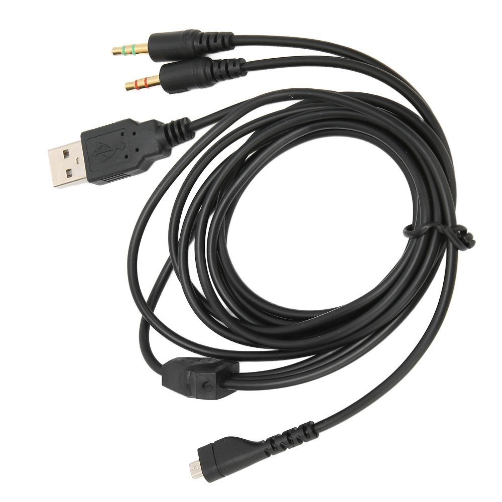 2m 3.5mm Audio Jack Cord with Lighting Gaming Headset Cable for SteelSeries Arctis Daily Use