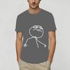 Rage Comic Trollfac Pure Cotton Tshirt For Male Beach Streetwear Tshirts O Neck Trendy Cool Tees Oversize Print Tops